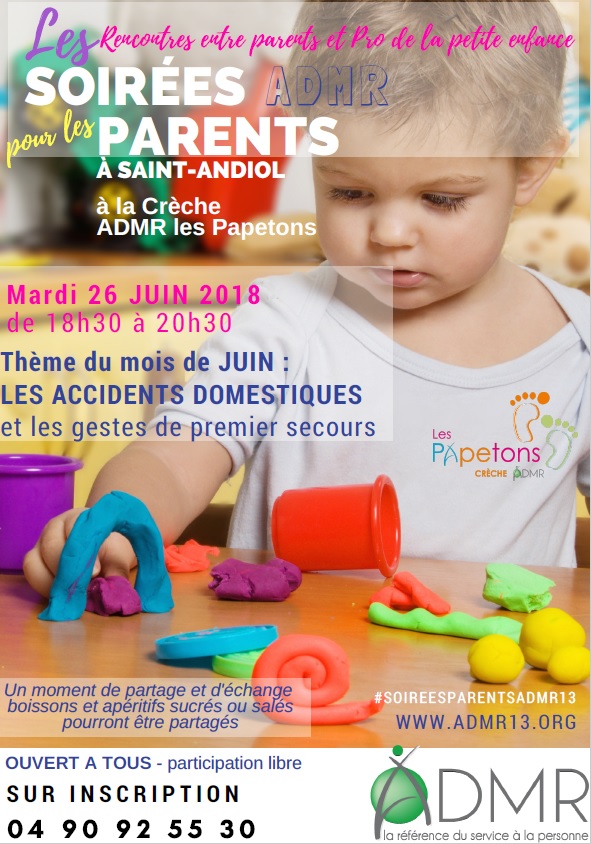 Les soirées parents organisé par la crèche ADMR Les Papetons à St Andiol