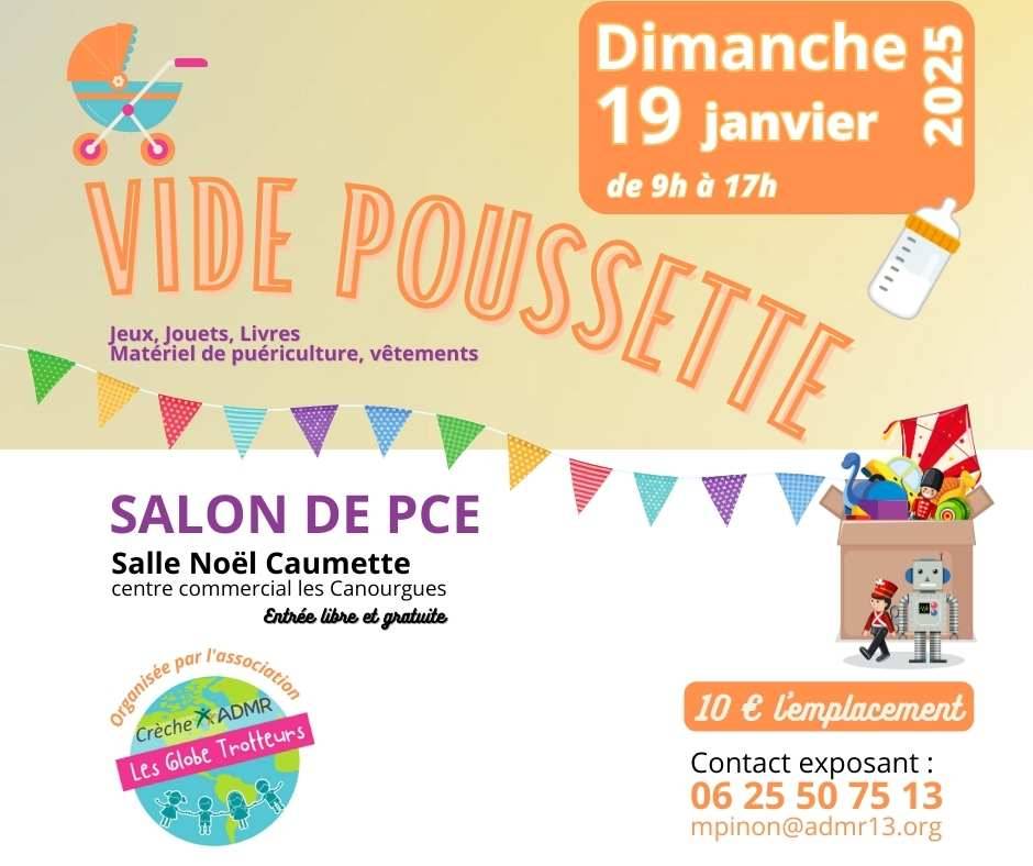 [EVENEMENT] VIDE POUSSETTE à Salon de Provence organisé par la crèche ADMR Les Globes Trotteurs
